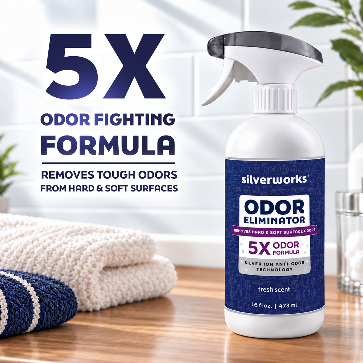 Odor Eliminator Spray, Fresh Scent