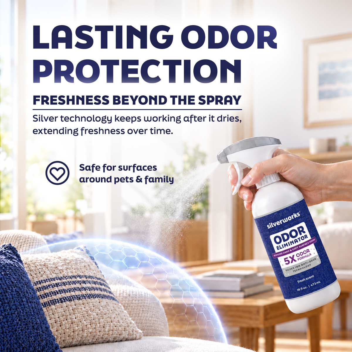 Odor Eliminator Spray, Fresh Scent