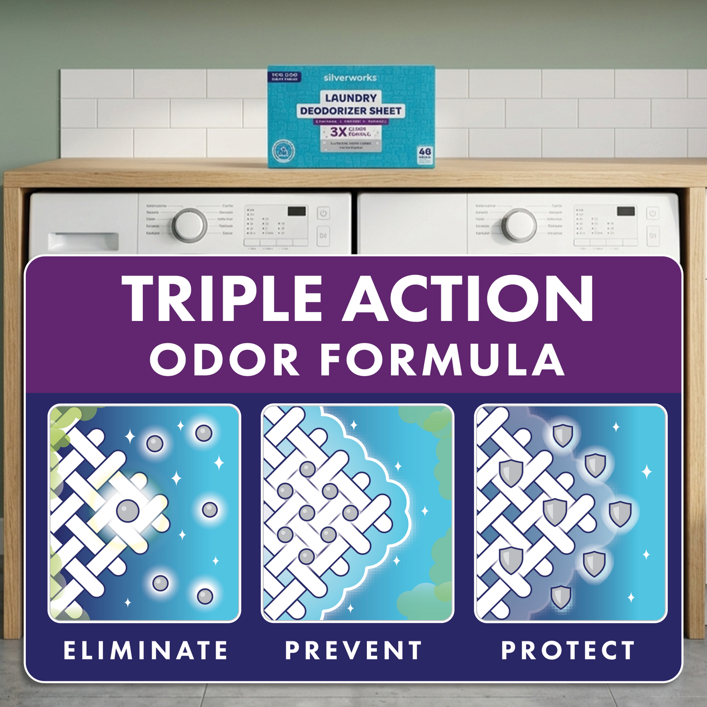 Laundry Deodorizer Sheets Sample Pack