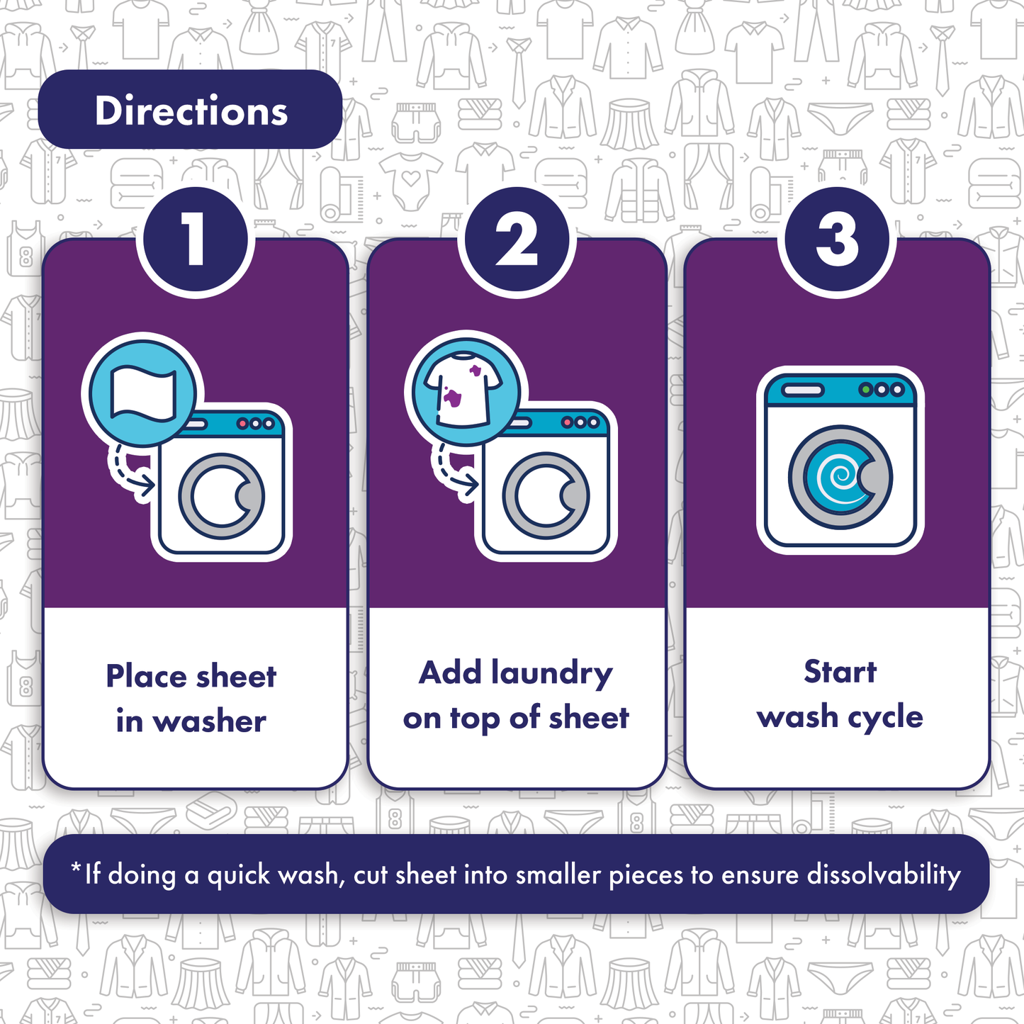 Dissolvable Laundry Detergent Sheets, Free & Clear
